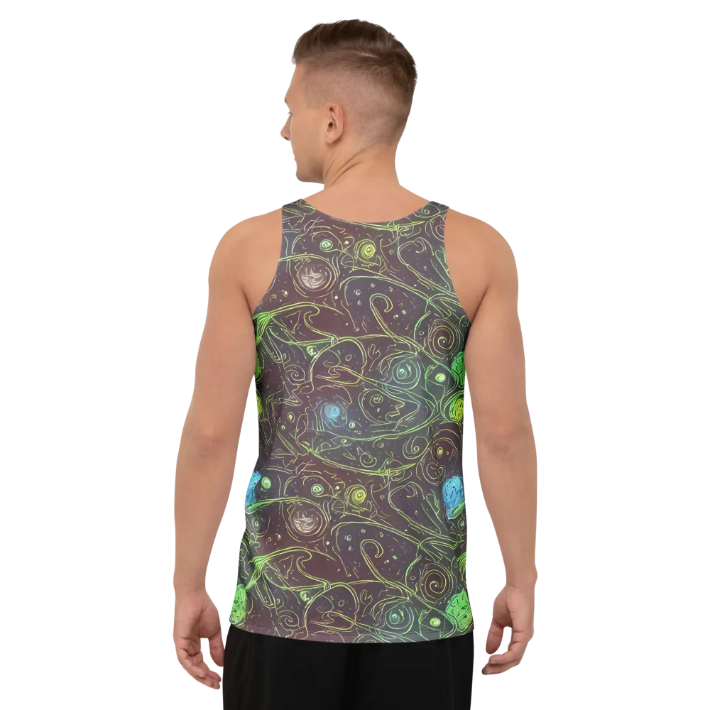 Starfield Scrolls on Men's Tank Top — Back