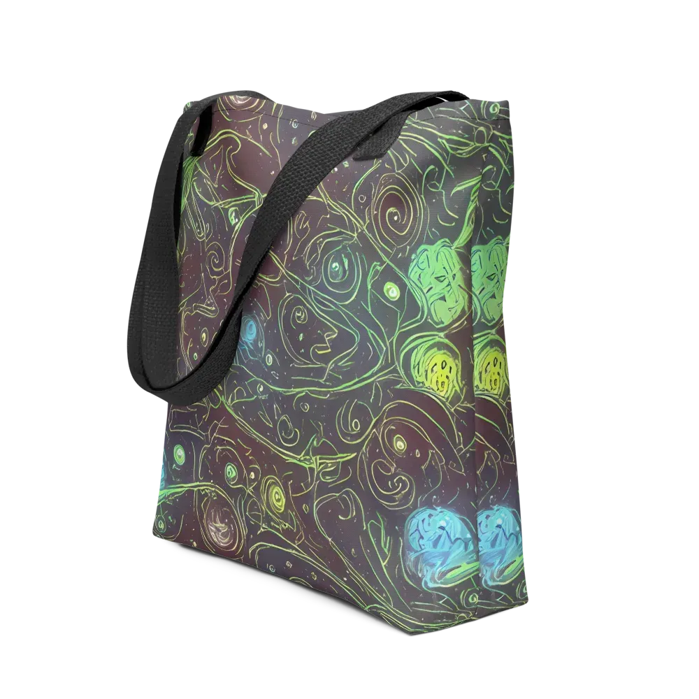 Starfield Scrolls on Tote Bag — Front