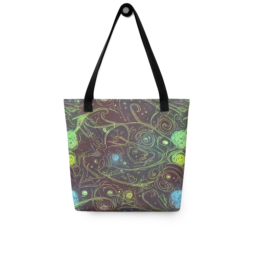 Starfield Scrolls on Tote Bag — Front