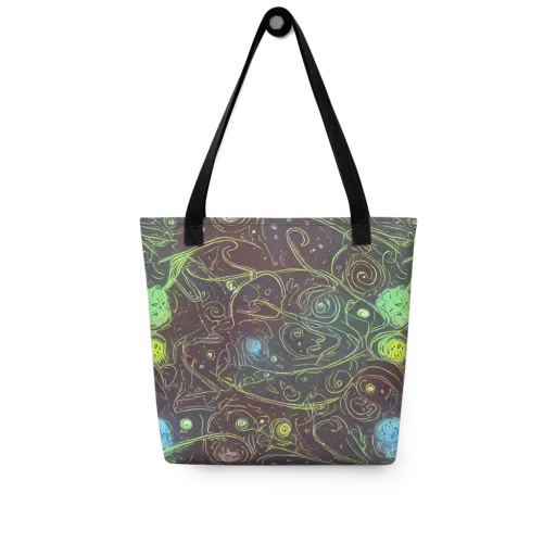 Starfield Scrolls on a Tote Bag