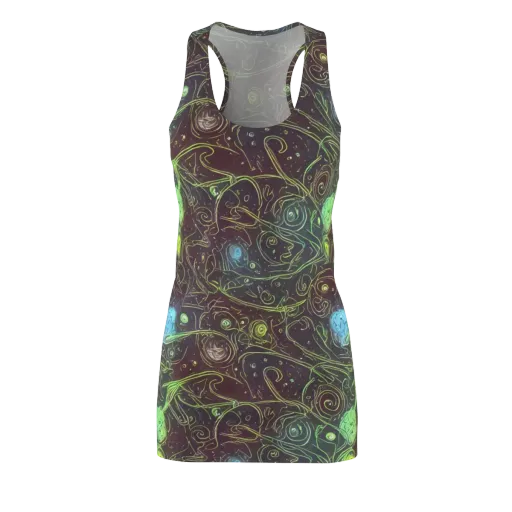 Starfield Scrolls on a Racerback Dress