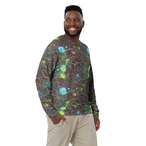 Starfield Scrolls on a Sweatshirt