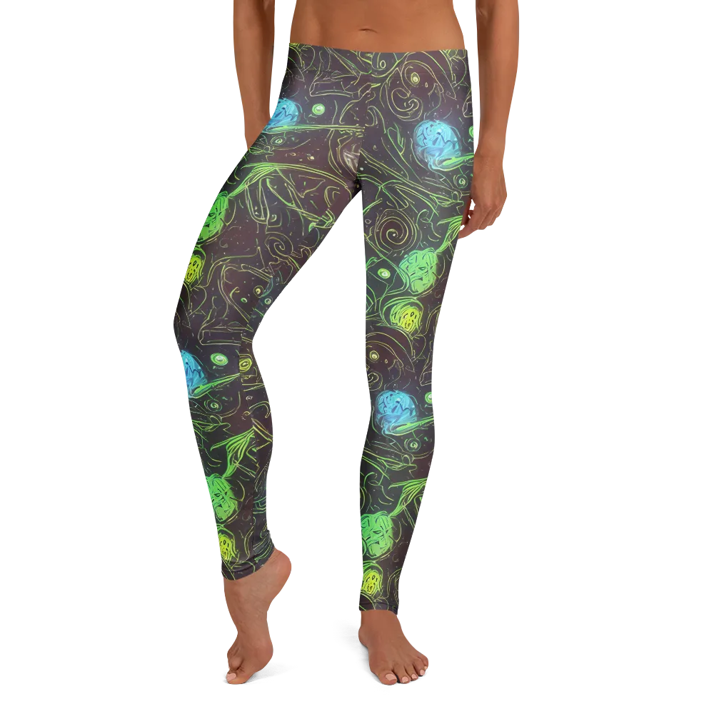 Starfield Scrolls on Leggings — Front