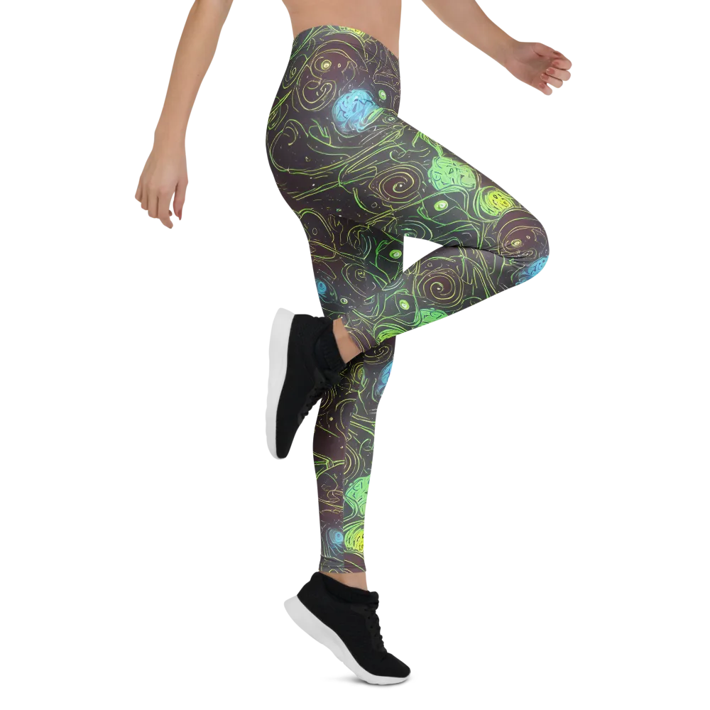 Starfield Scrolls on Leggings — Right