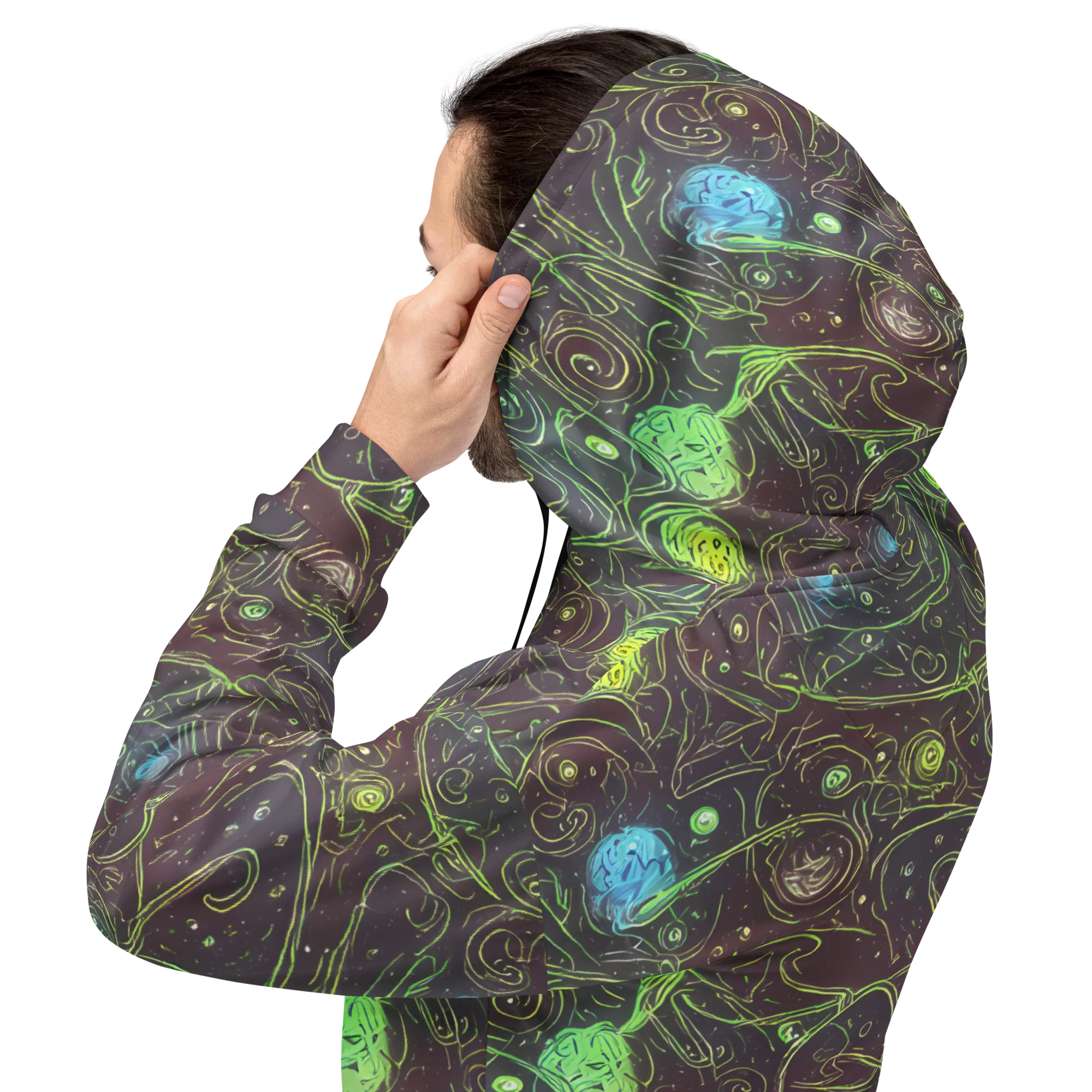 Starfield Scrolls on Hoodie — Back