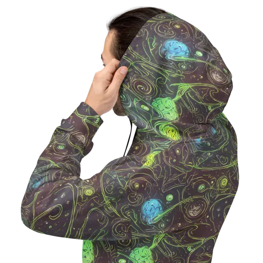 Starfield Scrolls on a Hoodie