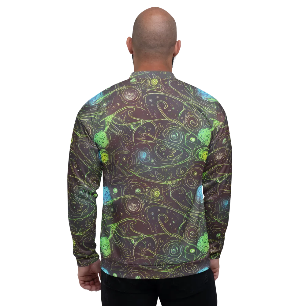 Starfield Scrolls on Bomber Jacket — Back