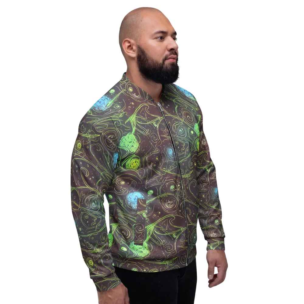 Starfield Scrolls on Bomber Jacket — Right