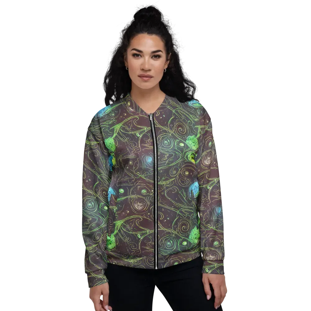 Starfield Scrolls on Bomber Jacket — Front