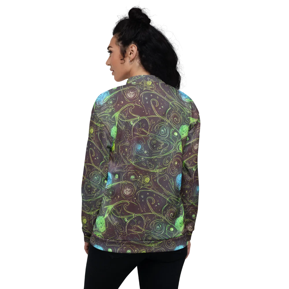 Starfield Scrolls on Bomber Jacket — Back