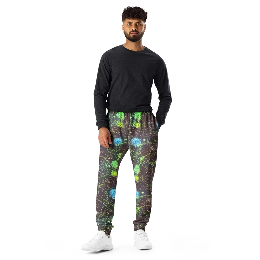 Starfield Scrolls on Men's Joggers — Front
