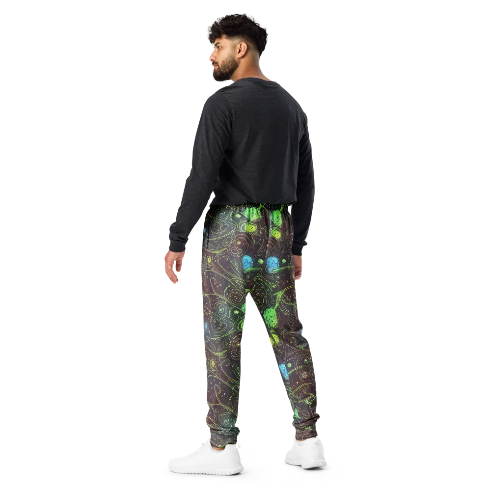 Starfield Scrolls on Men's Joggers — Back