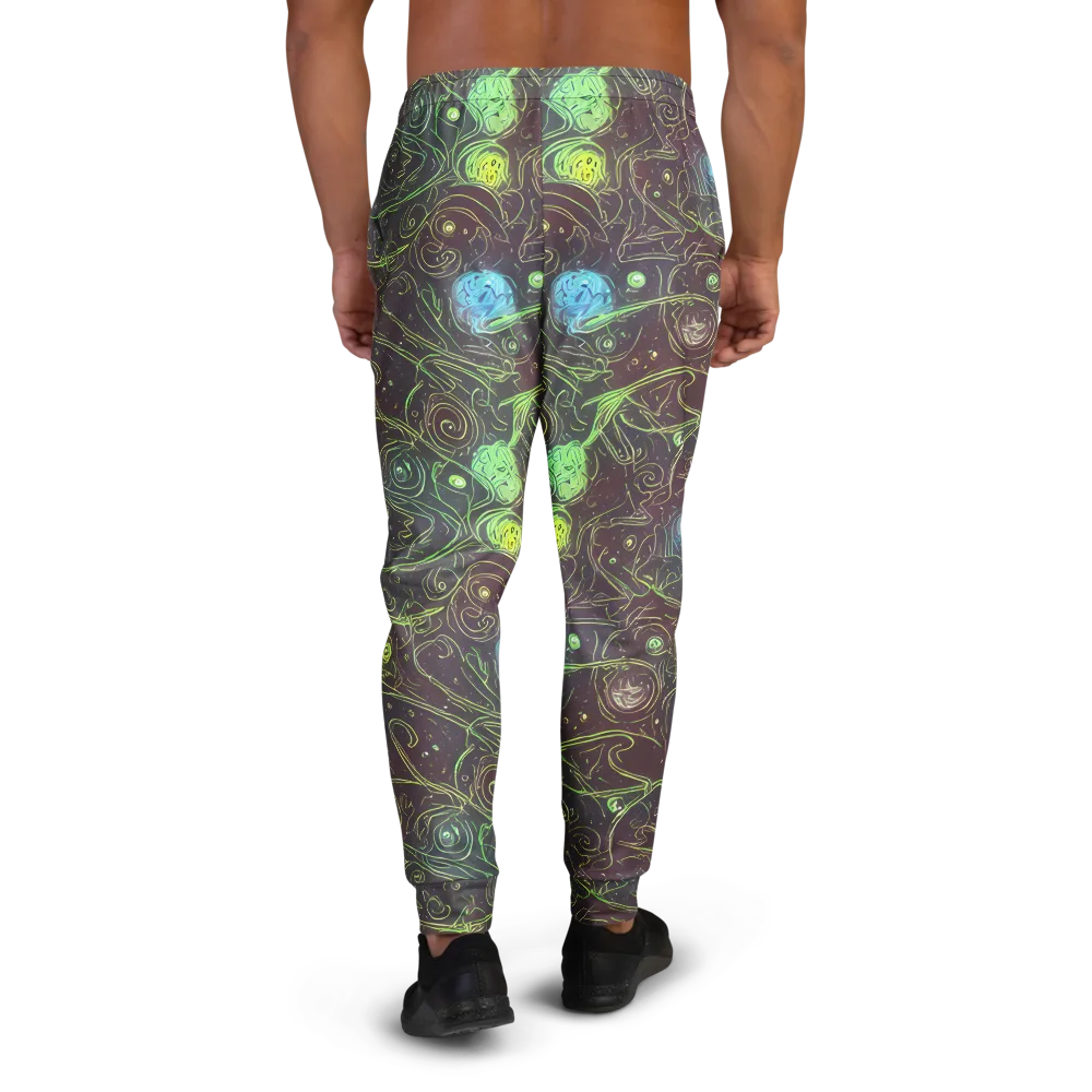 Starfield Scrolls on Men's Joggers — Back