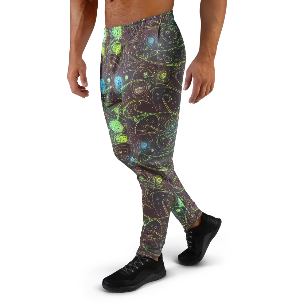 Starfield Scrolls on Men's Joggers — Left