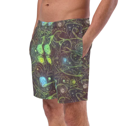 Starfield Scrolls on a Swim Trunks