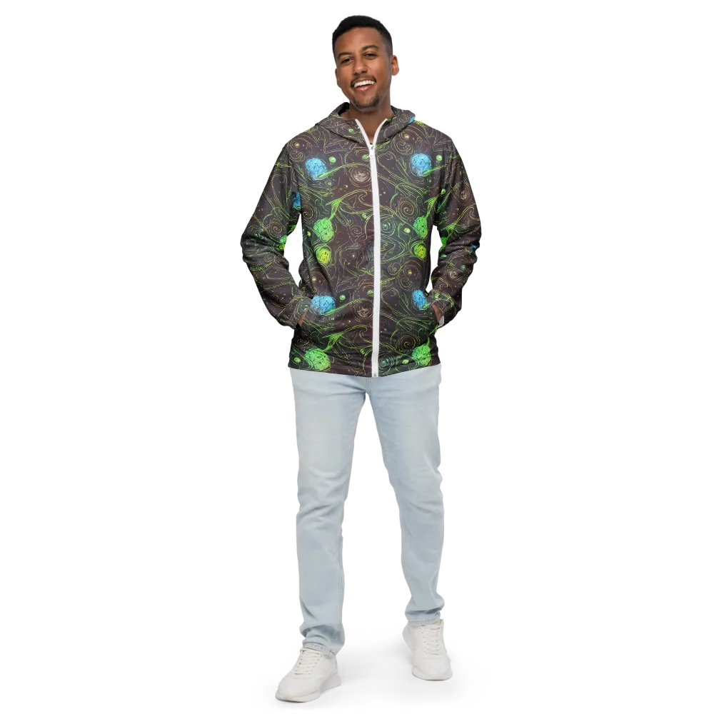 Starfield Scrolls on Men's Windbreaker — Front