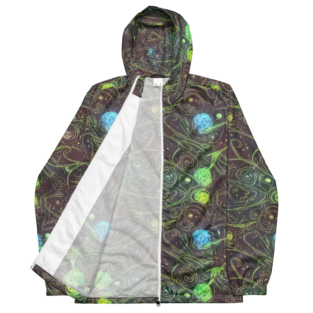 Starfield Scrolls on Men's Windbreaker — Front