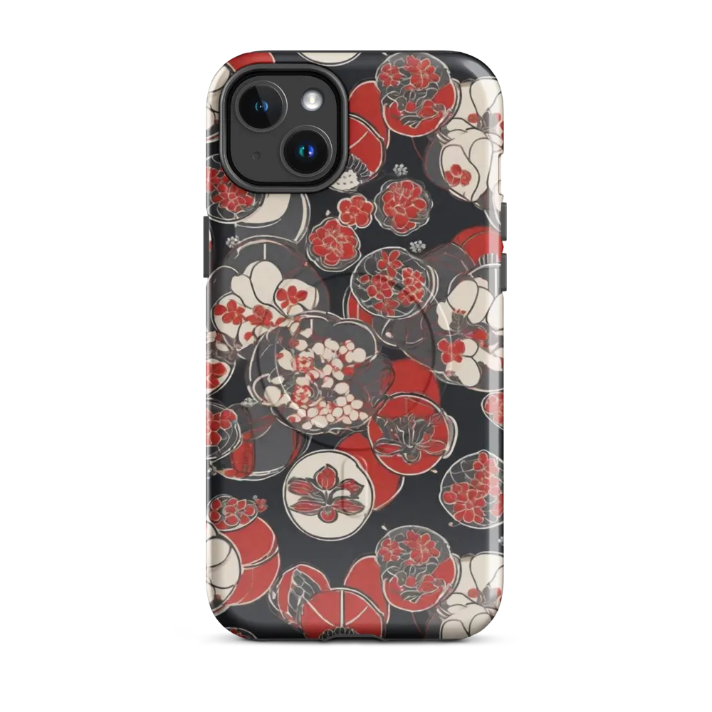 Crimson Camellia on MagSafe Tough Case for iPhone® — Front