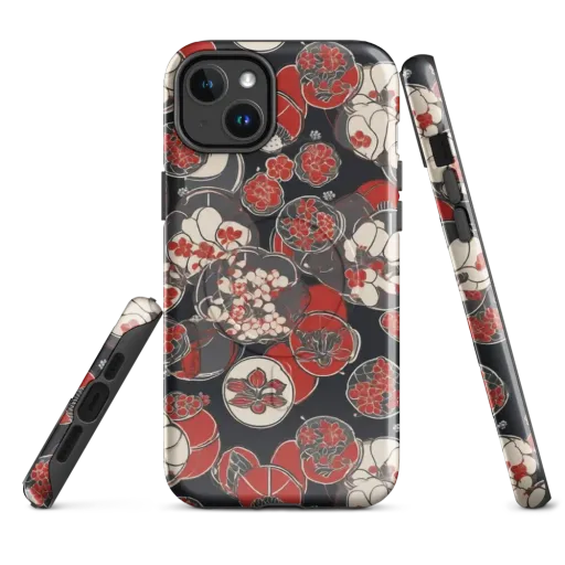 Crimson Camellia on a MagSafe Tough Case for iPhone®