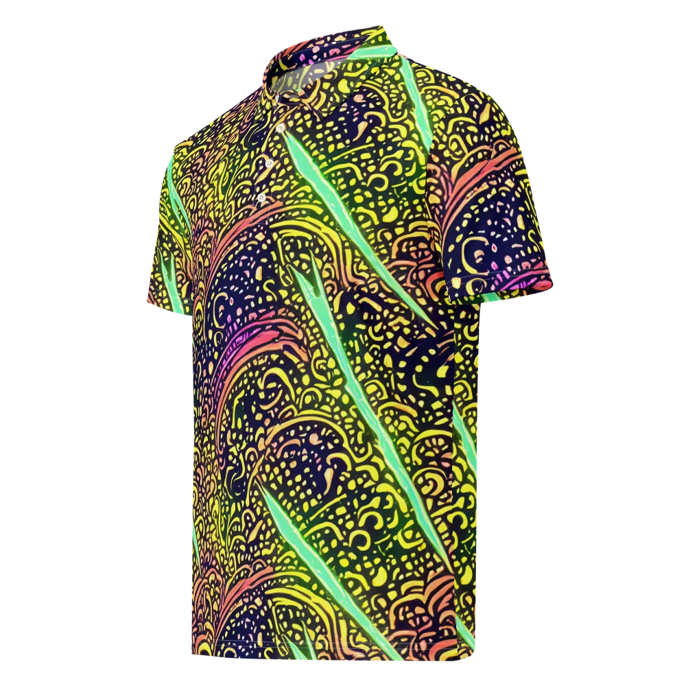 Isenbrant Illumination on Men's Slim Fit Polo Shirt — Left Front