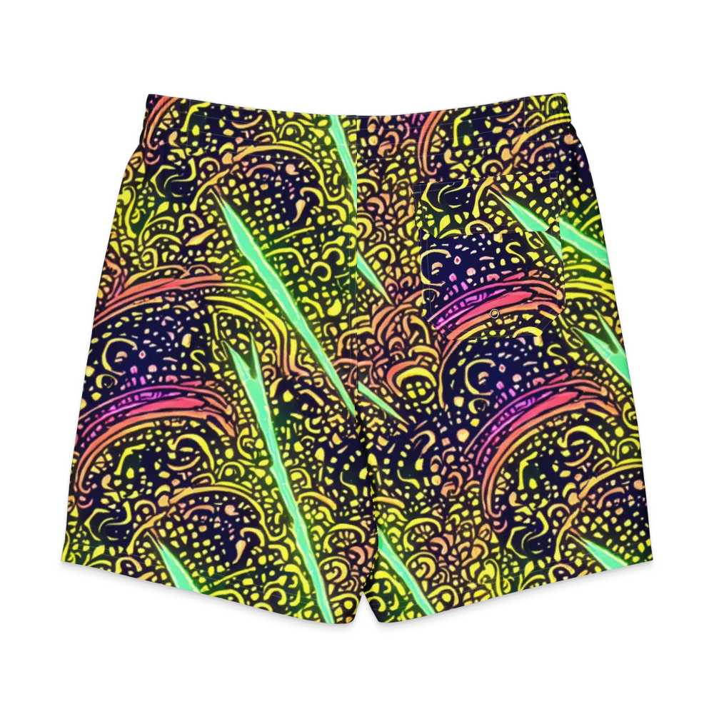 Isenbrant Illumination on Men's Board Shorts — Back