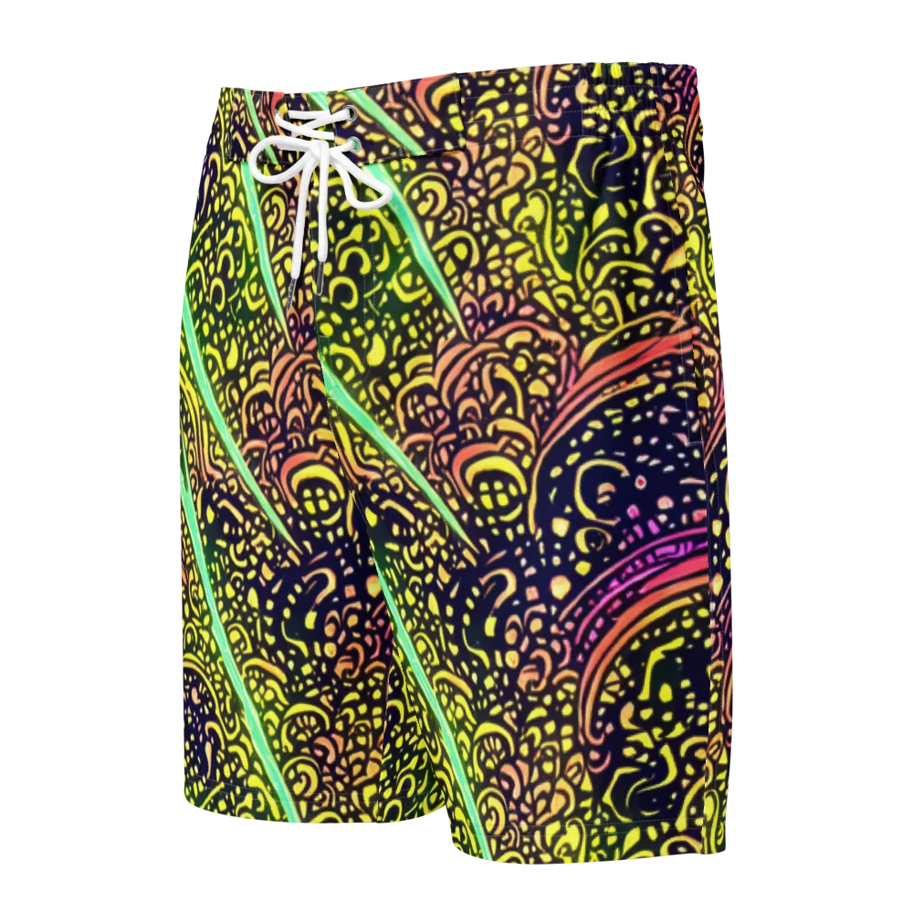 Isenbrant Illumination on Men's Board Shorts — Front