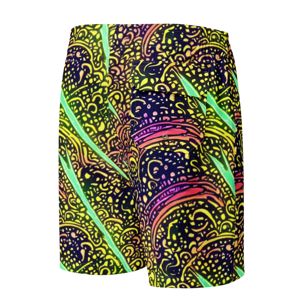 Isenbrant Illumination on Men's Board Shorts — Back