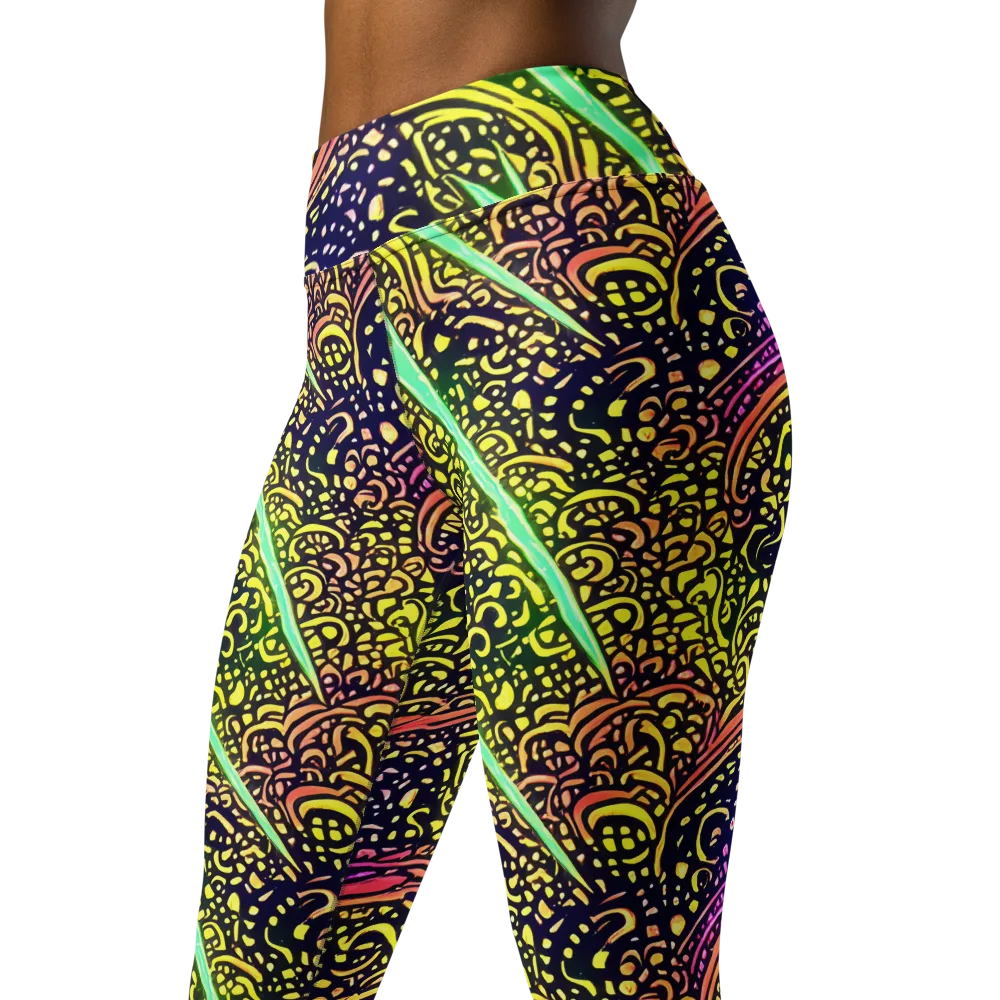 Isenbrant Illumination on Yoga Leggings — Left Front