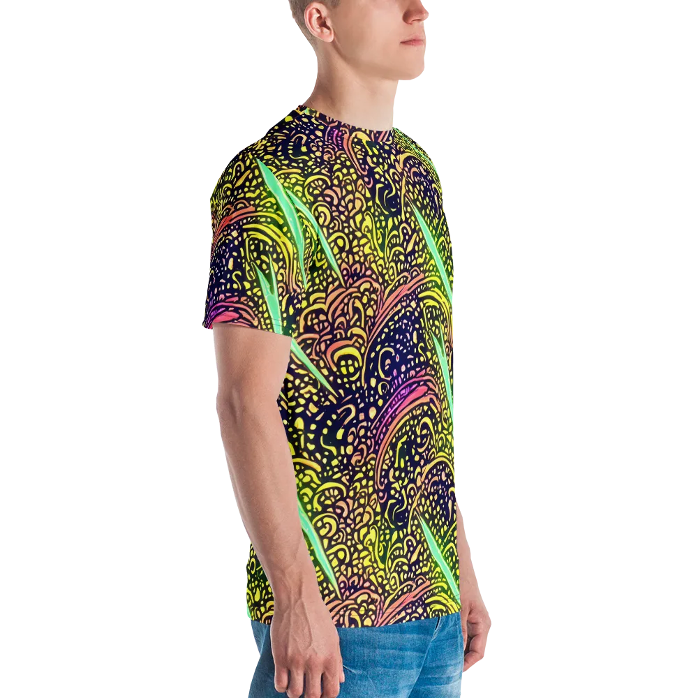 Isenbrant Illumination on Men's Crew Neck T-Shirt — Right