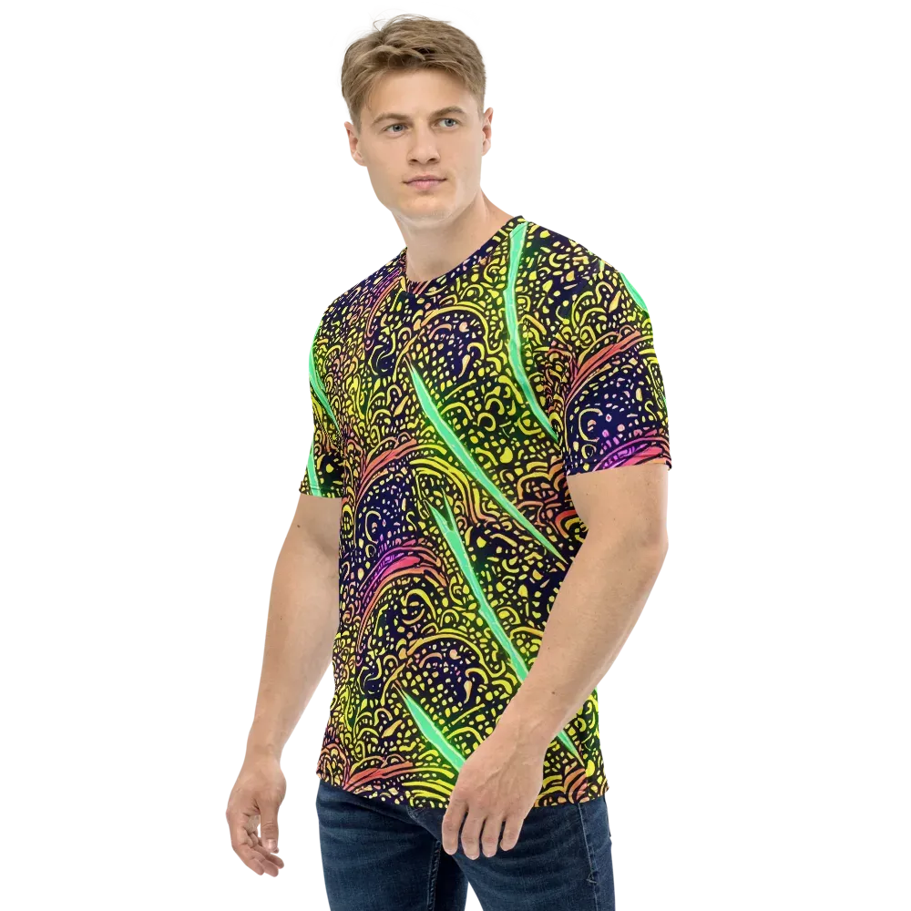Isenbrant Illumination on Men's Crew Neck T-Shirt — Left