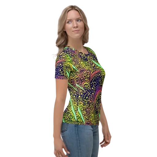 Isenbrant Illumination on a Women's Crew Neck T-Shirt