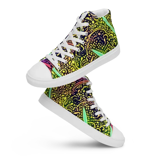 Isenbrant Illumination on a Women's High Top Canvas Shoes