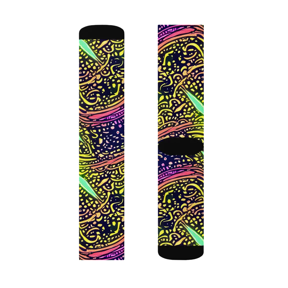 Isenbrant Illumination on Socks — Left Sock