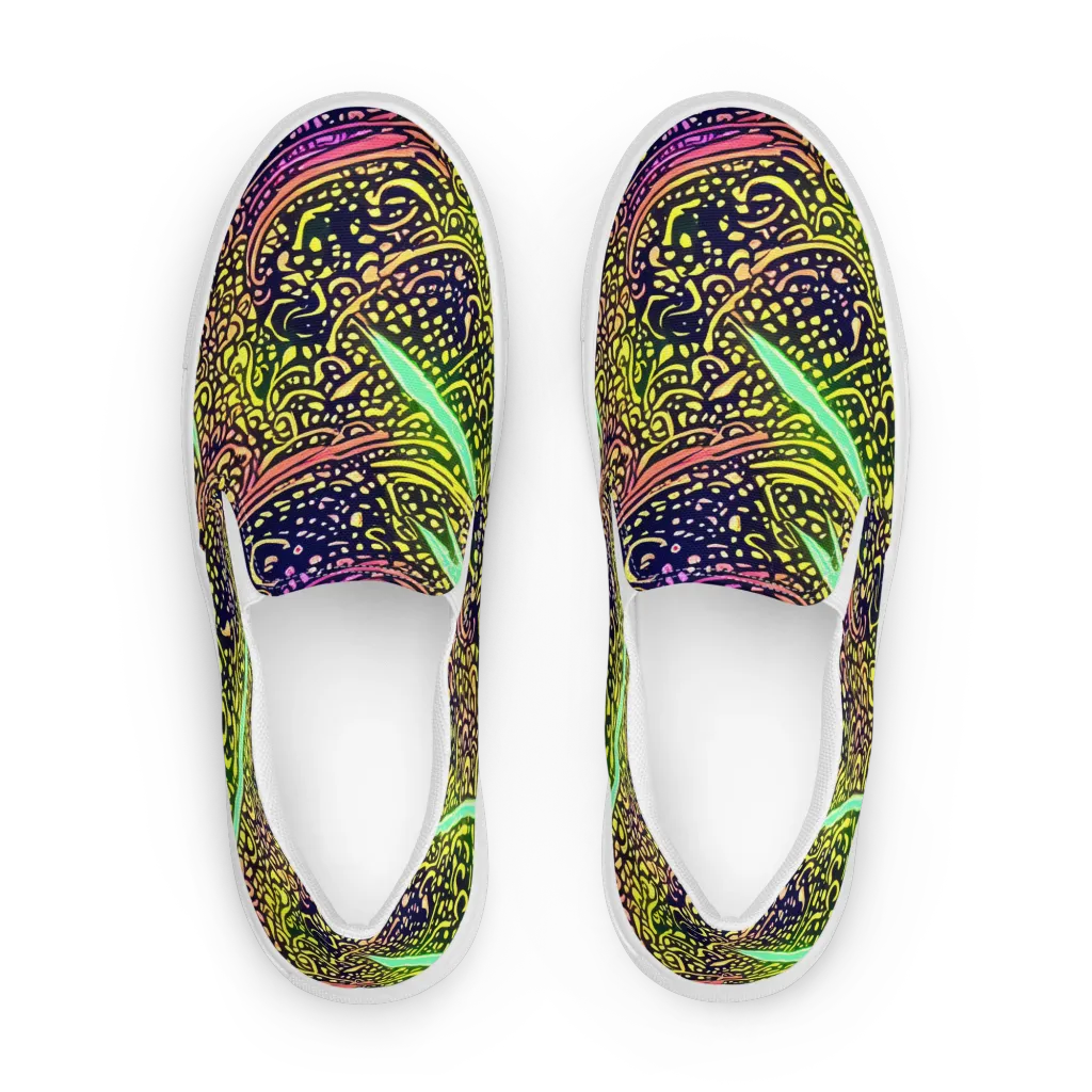 Isenbrant Illumination on Women's Slip-On Canvas Shoes — Front
