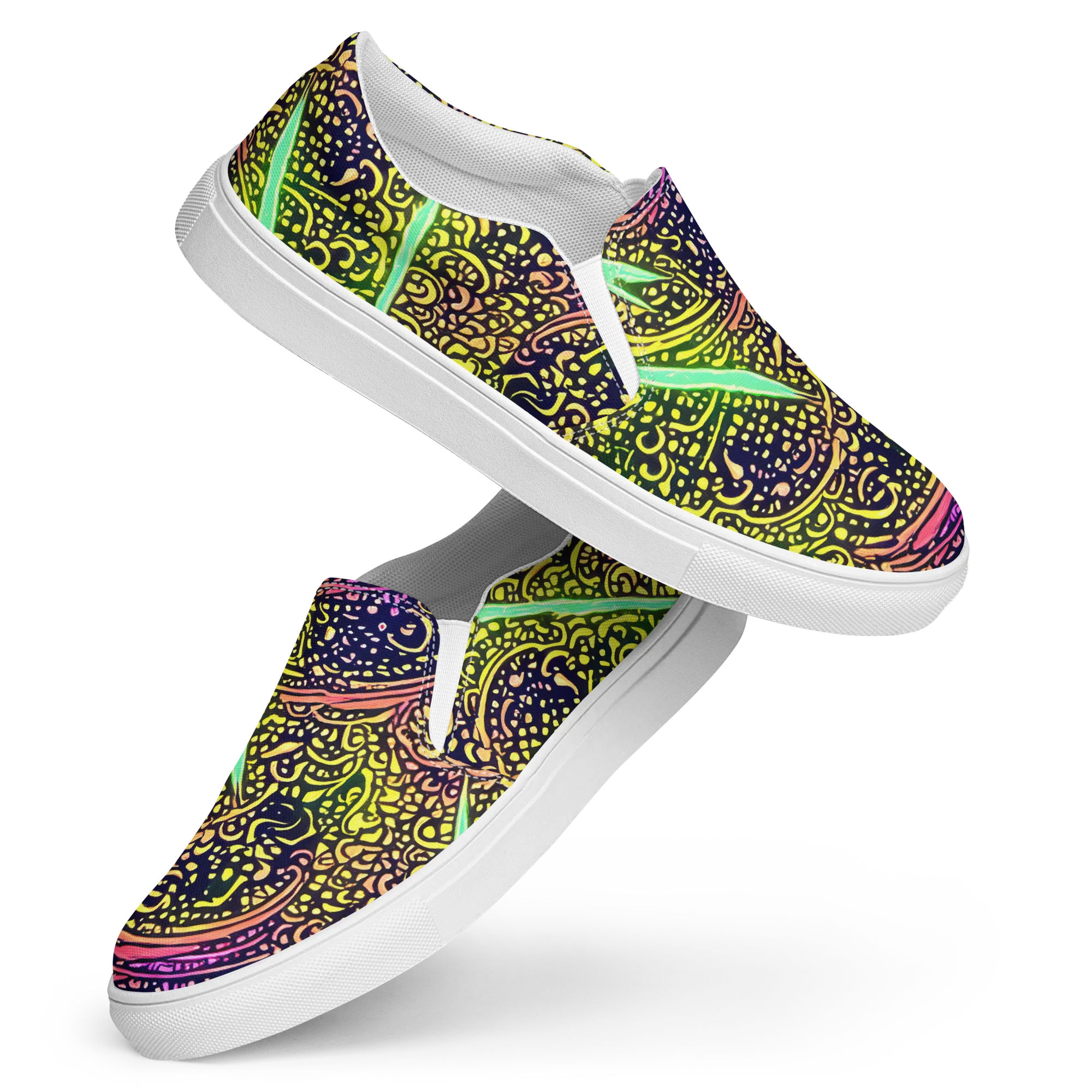 Isenbrant Illumination on Women's Slip-On Canvas Shoes — Front