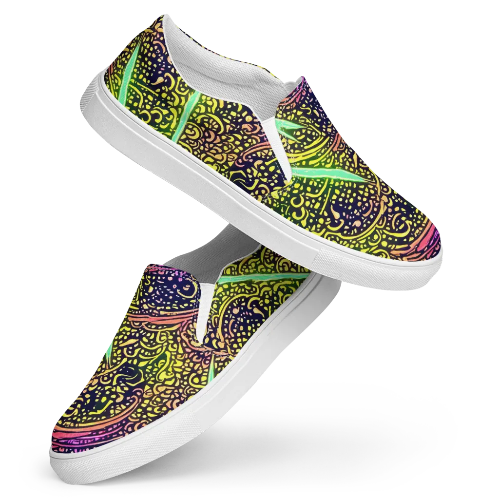Isenbrant Illumination on Women's Slip-On Canvas Shoes — Front