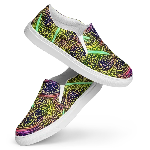 Isenbrant Illumination on a Women's Slip-On Canvas Shoes