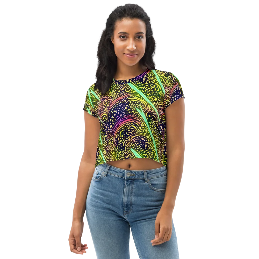 Isenbrant Illumination on Crop Tee — Front