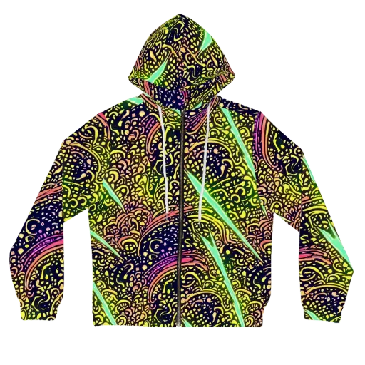 Isenbrant Illumination on a Women's Full-Zip Hoodie