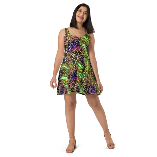 Isenbrant Illumination on a Skater Dress