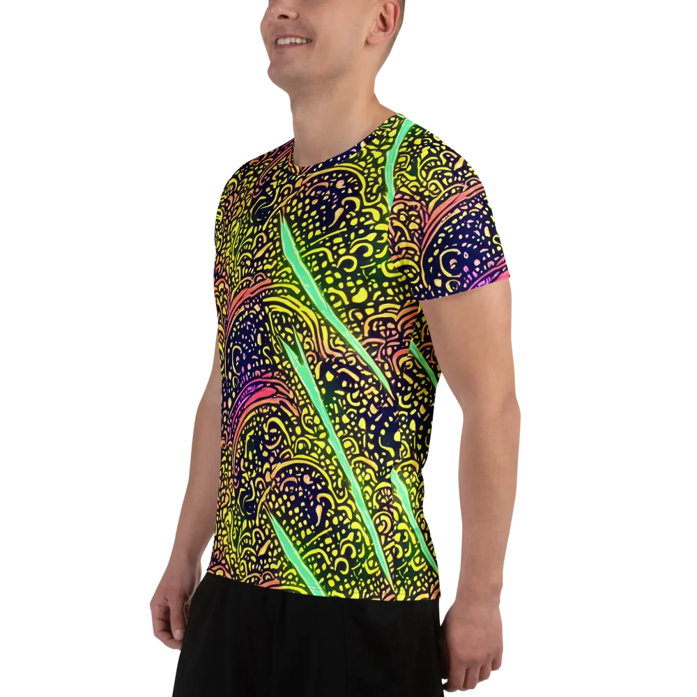Isenbrant Illumination on Men's Athletic T-Shirt — Left