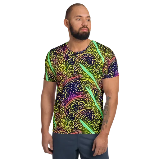 Isenbrant Illumination on a Men's Athletic T-Shirt