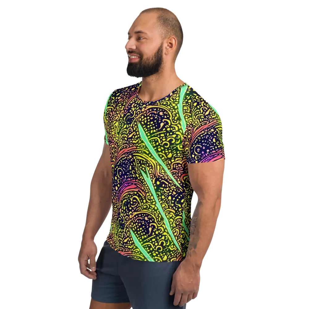 Isenbrant Illumination on Men's Athletic T-Shirt — Left