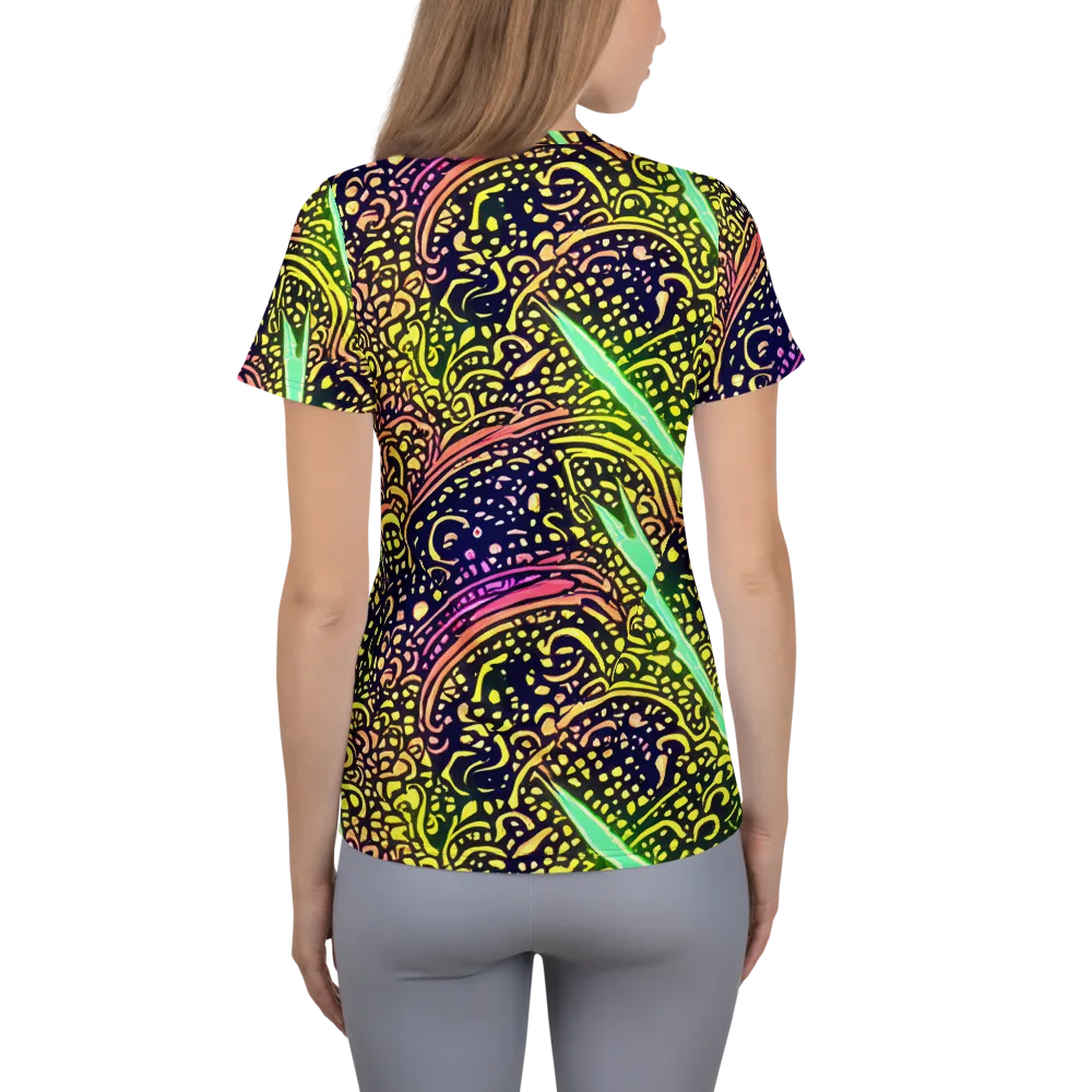 Isenbrant Illumination on Women's Athletic T-Shirt — Back