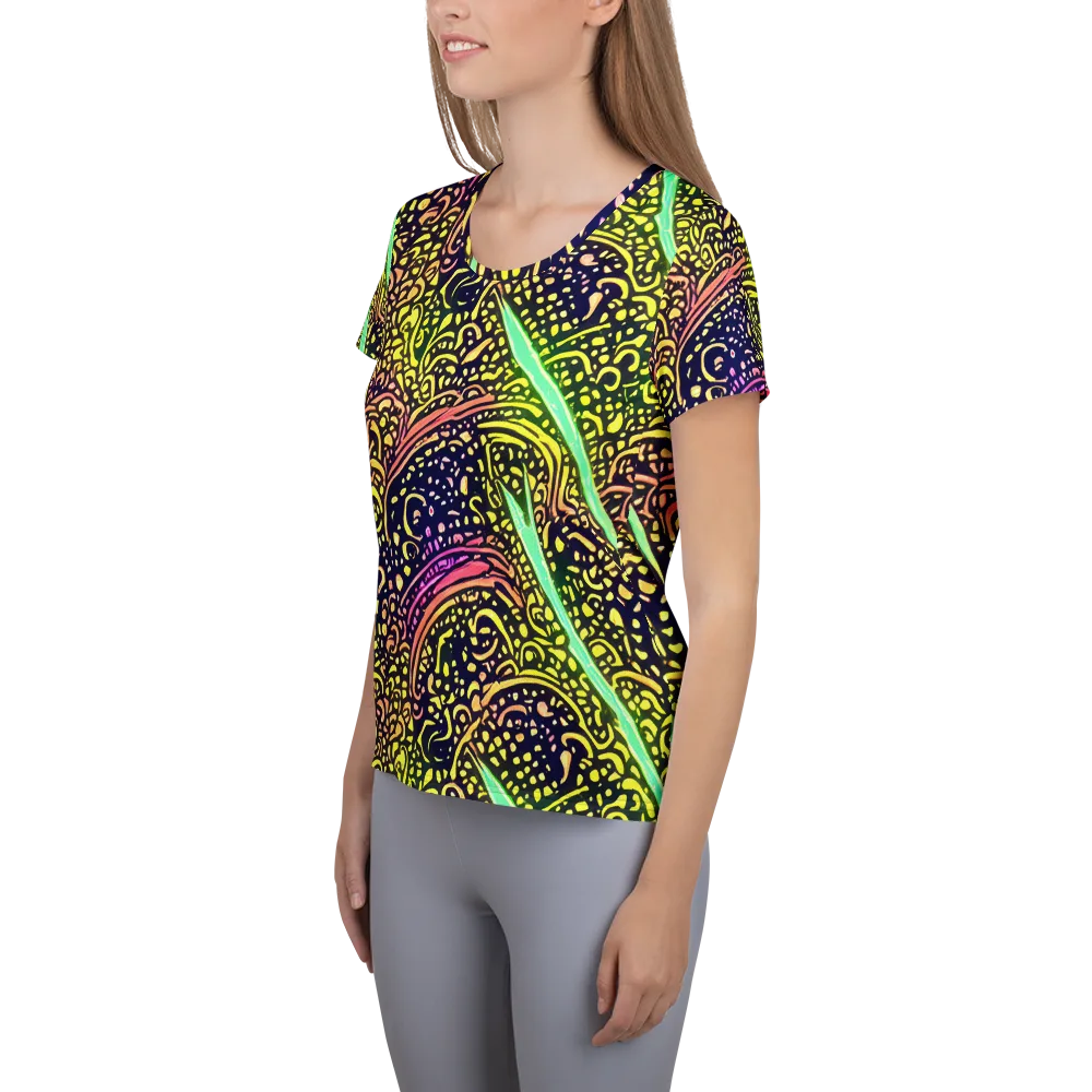 Isenbrant Illumination on Women's Athletic T-Shirt — Left