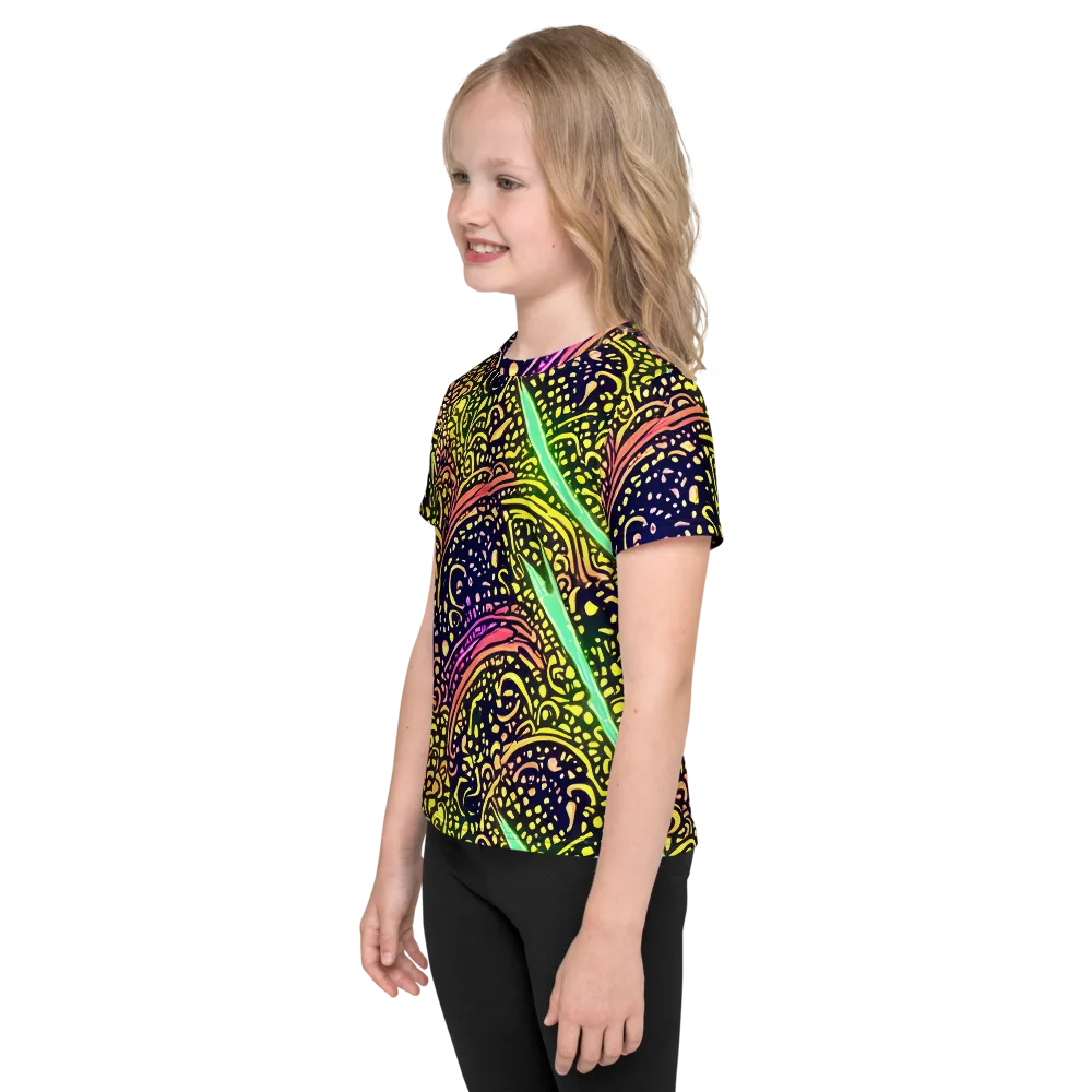 Isenbrant Illumination on Kids Crew Neck T-Shirt — Left