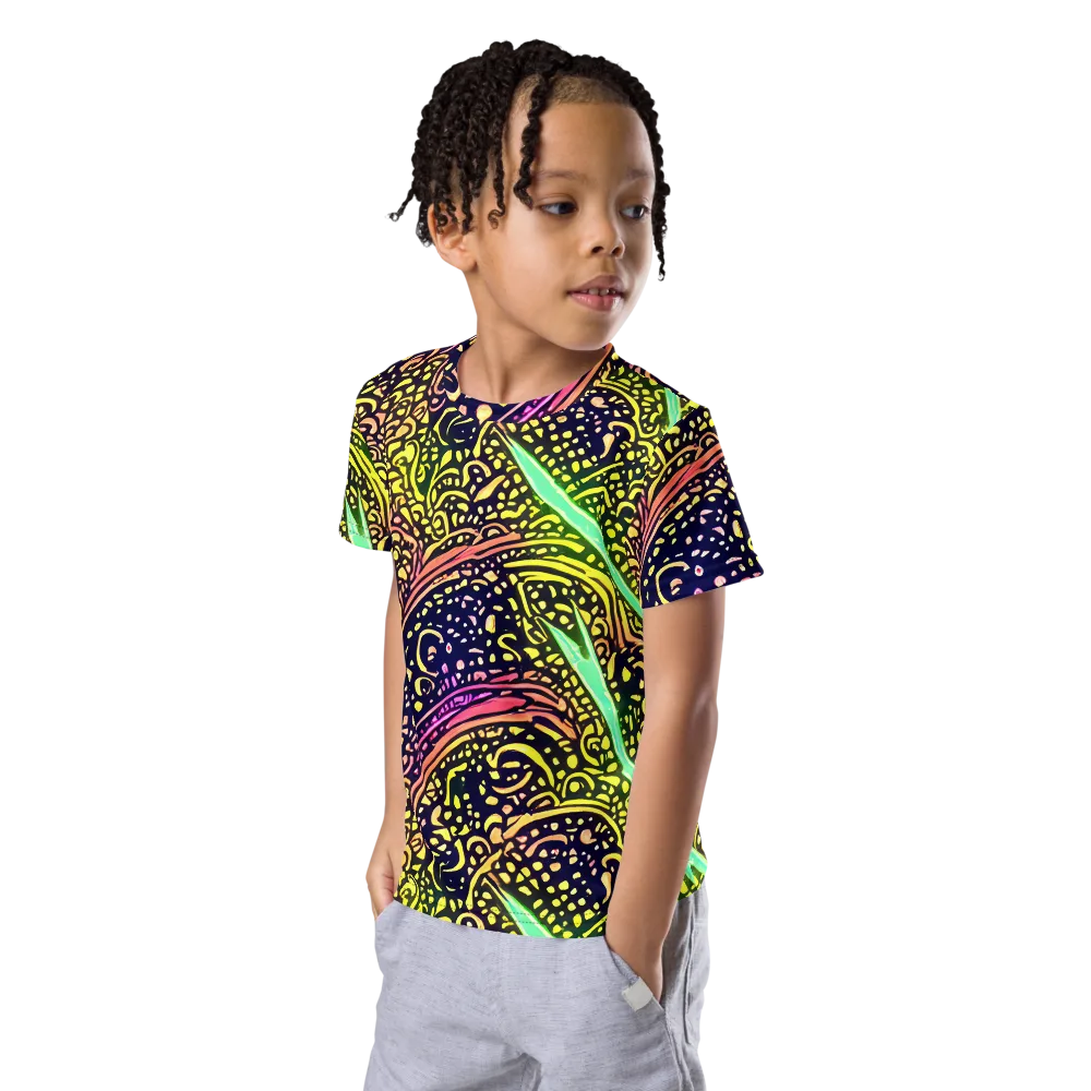 Isenbrant Illumination on Kids Crew Neck T-Shirt — Left Front
