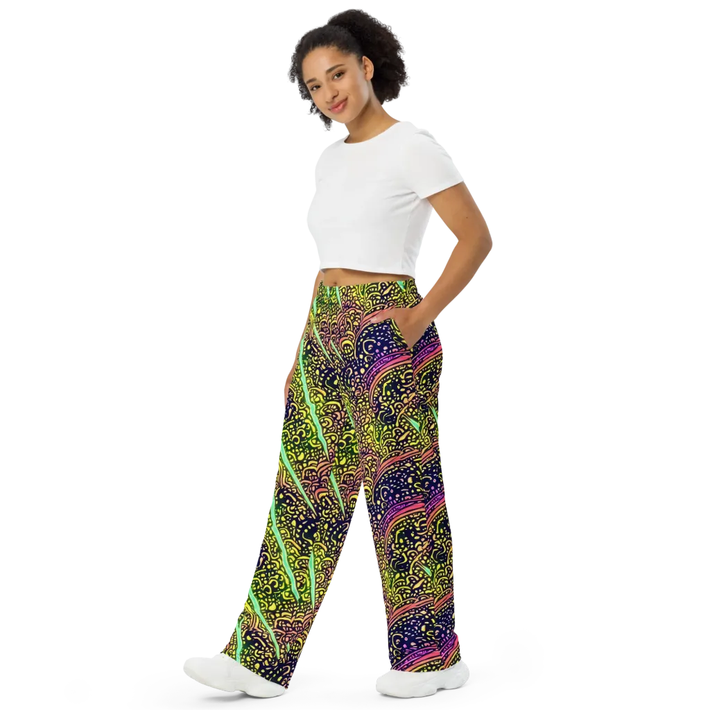 Isenbrant Illumination on Wide-Leg Pants — Left Front
