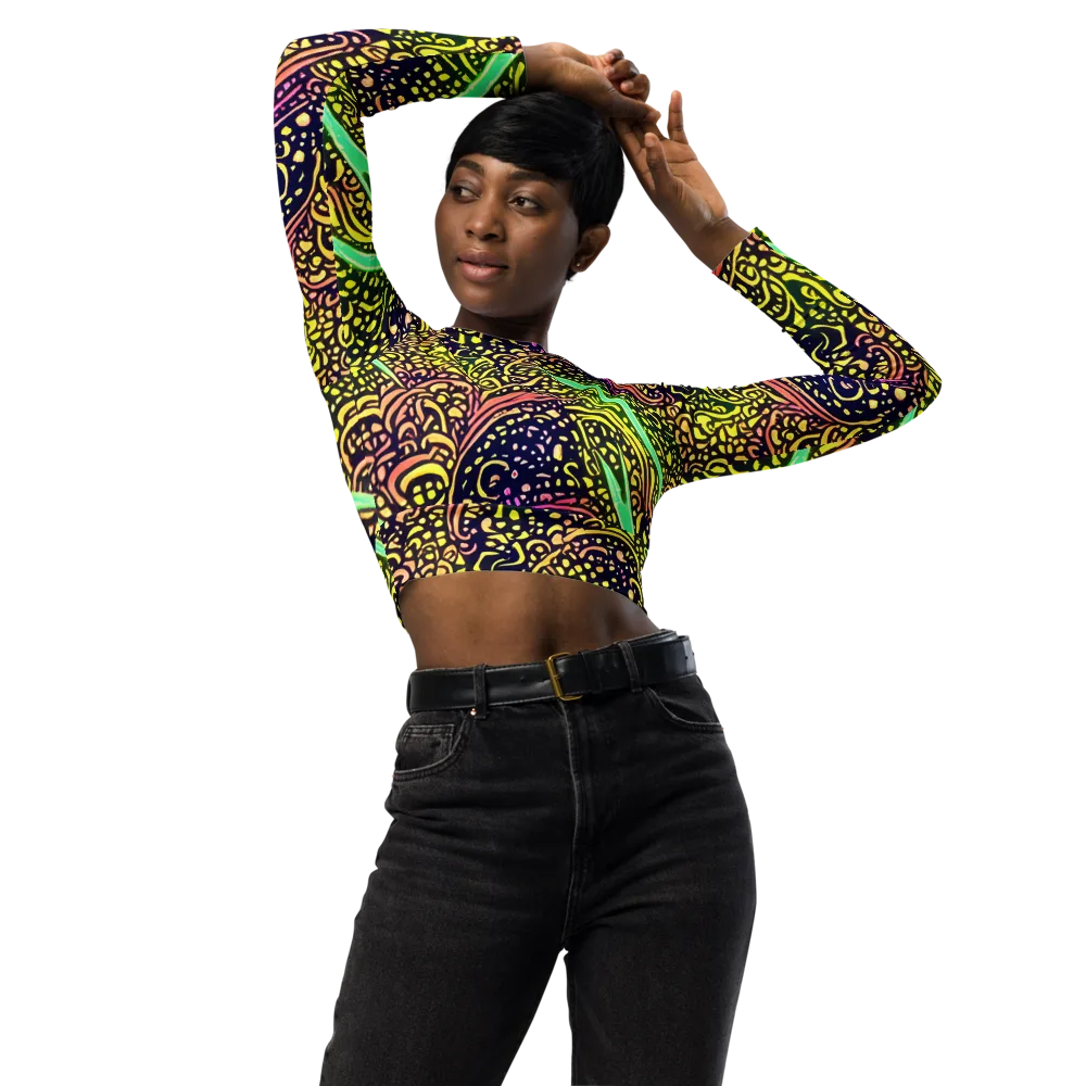Isenbrant Illumination on Long Sleeve Crop Top — Front