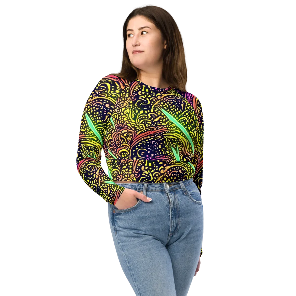 Isenbrant Illumination on Long Sleeve Crop Top — Front